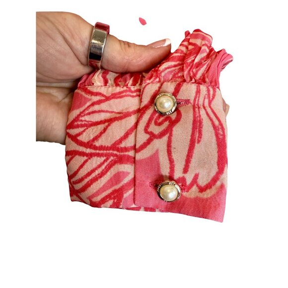 Hemant and Nandita Pink Floral Top with Cami NWT- Size XS - Picture 13 of 16